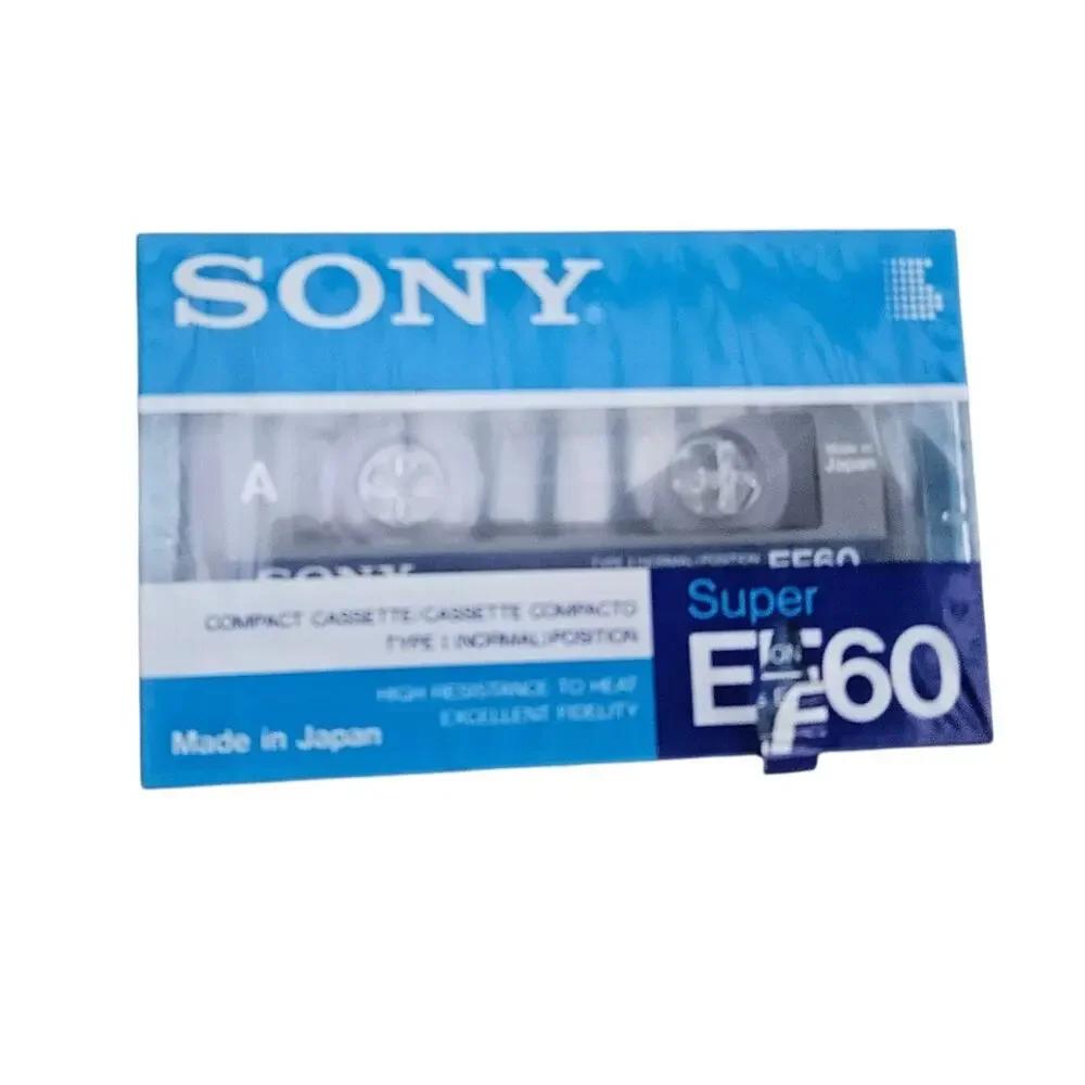 Sony Super EF60 Blank Cassette Tape Sealed New Type I Made in Japan
